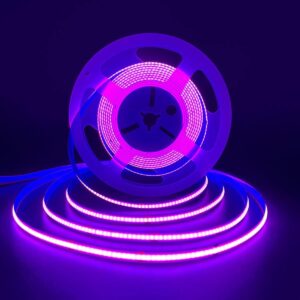 Cinta LED cob morado, 12V, 5 metros