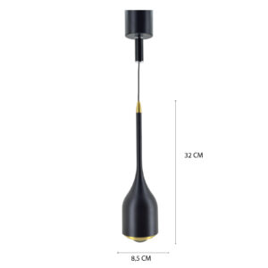 Lámpara colgante retráctil con sensor de movimiento. 8030-1