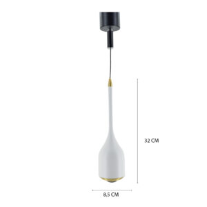 Lámpara colgante retráctil con sensor de movimiento. 8030-2