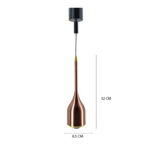 Lámpara colgante retráctil con sensor de movimiento. 8030-8