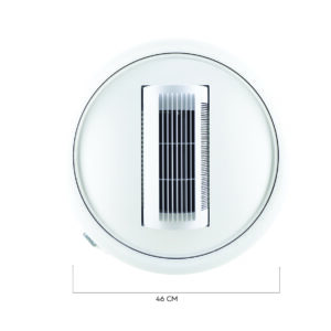 Ventilador de techo, redondo con luz led