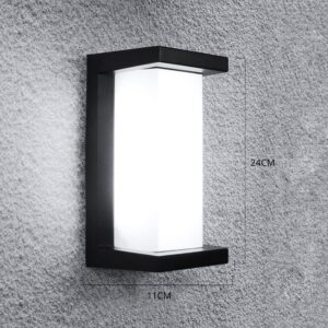 Aplique Pared Vertical Negro 25W 6500K