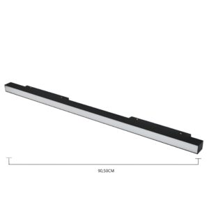Barra Magnética 36W Opalina Negra 4000K