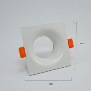 Base Ojo Buey Cuadrada Blanca Simple