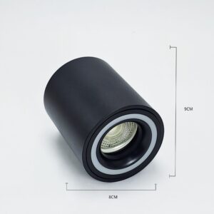 Spot Sobreponer GU10 Cilindro Negro