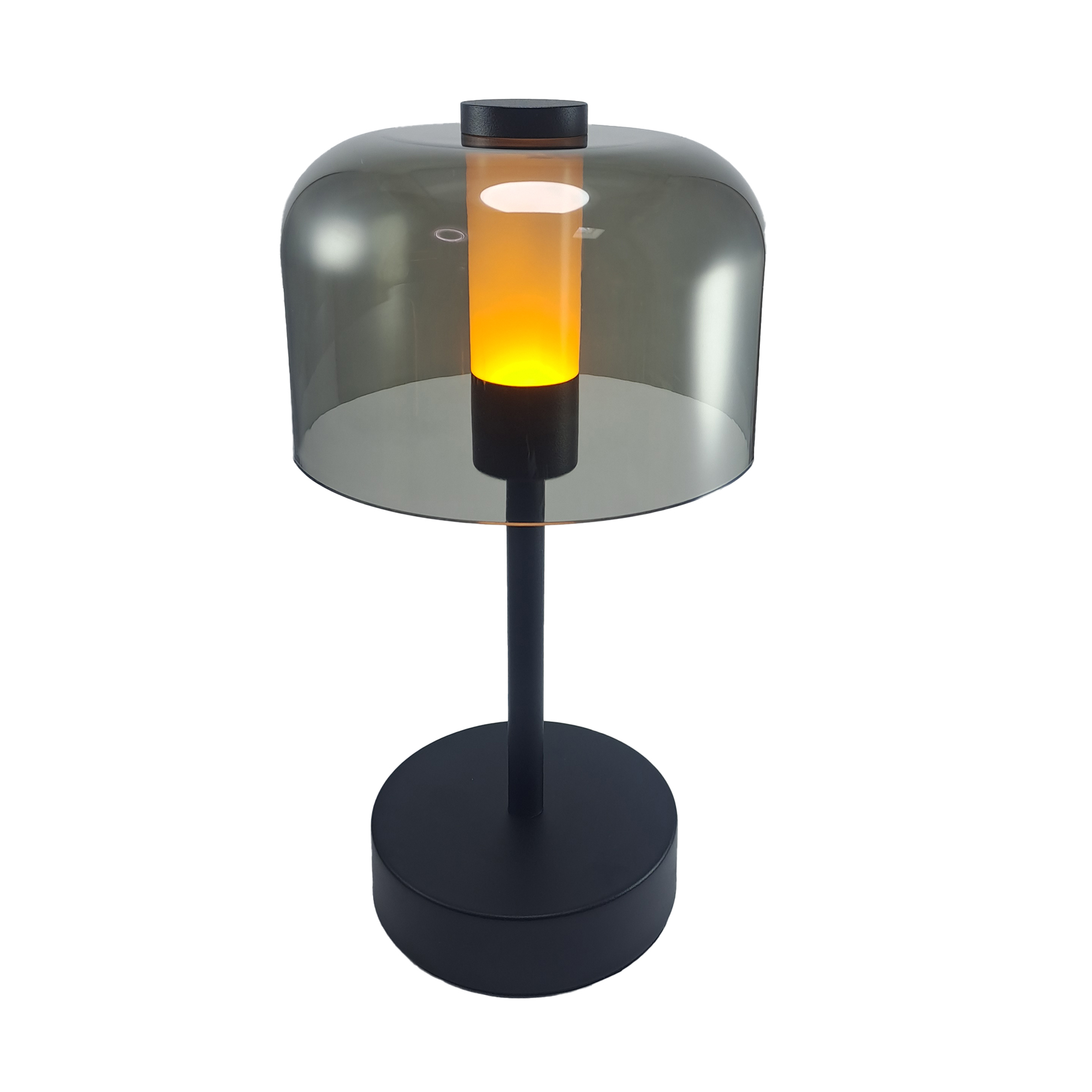 Lampara Mesa 1.3W Black Glass Dome - Imagen 3