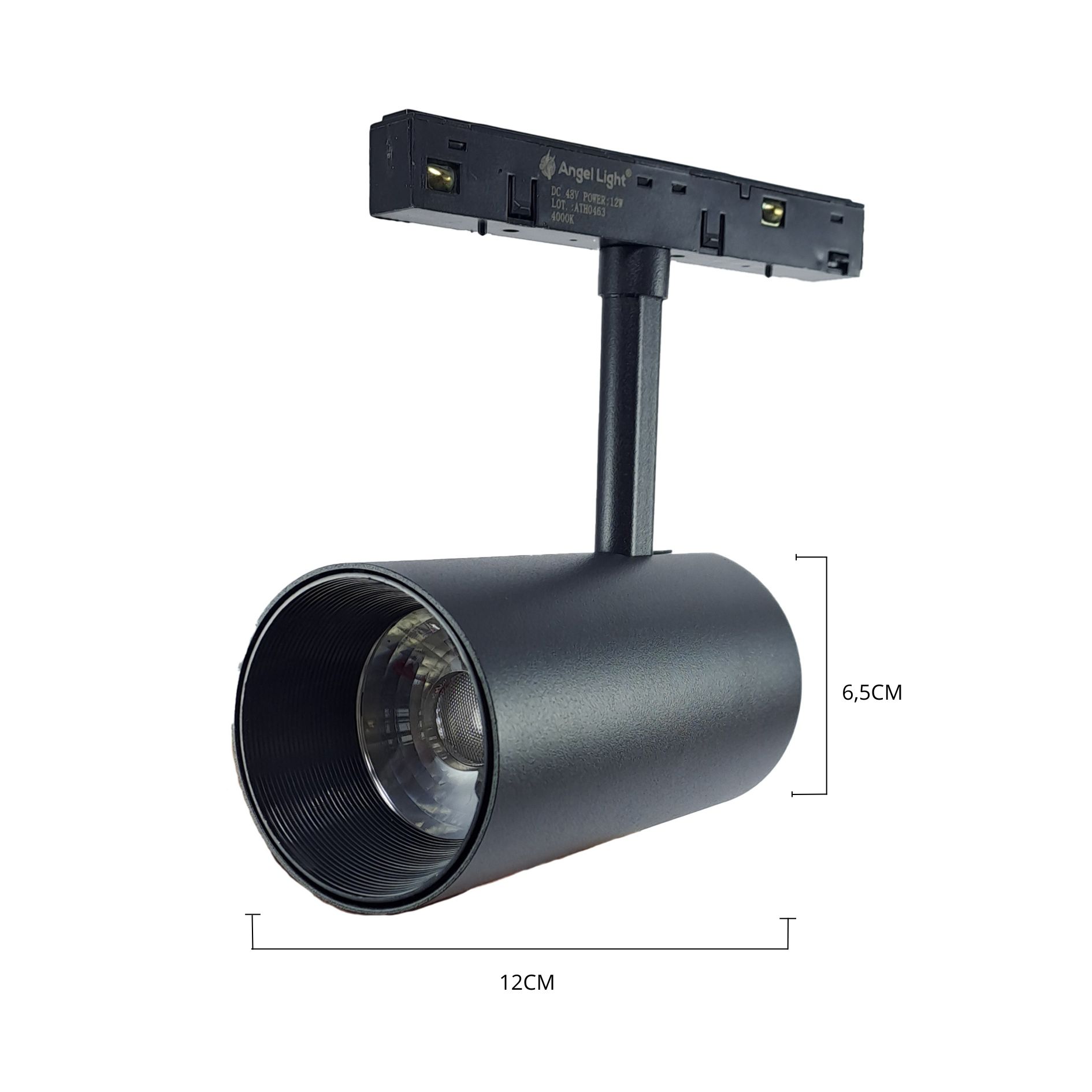Spot Magnetico 12W Negro 4000K Angel Light