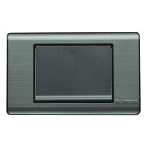 Apagador Simple Plateado Elite Lumistar