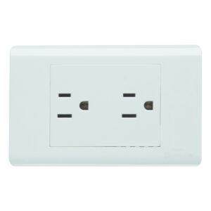 Tomacorriente Doble Blanco Elite 15A Lumistar