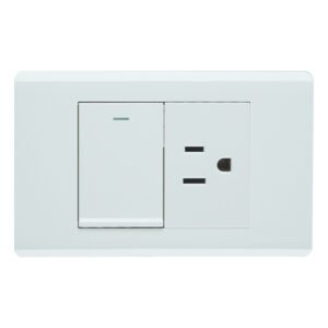 Apagador + Toma Blanco Elite Lumistar