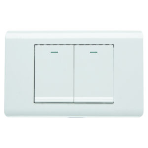 Apagador Doble Blanco Elite Lumistar