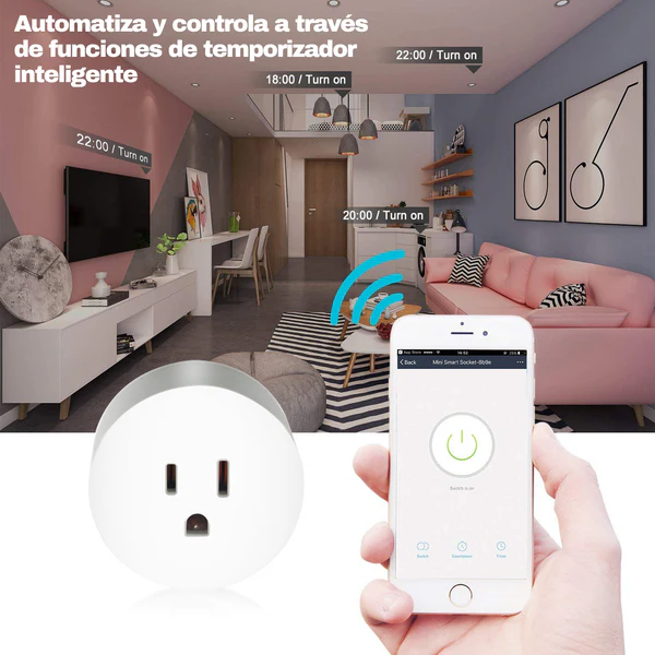 TOMA SMART ENCHUFABLE SIMPLE 110V 10A - Imagen 2