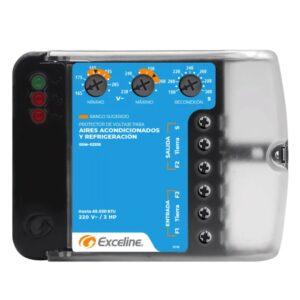 Protector 220V 30A A/A Bornera Ajustable Exceline