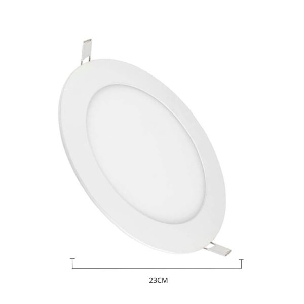 Panel 18W Redondo Empotrar 65K – Zona Electro