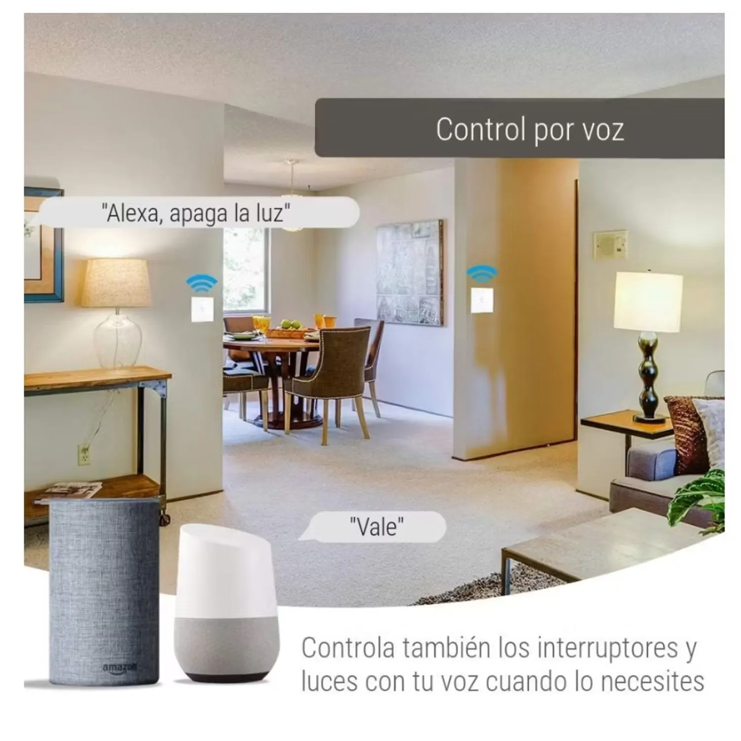 APAGADOR 4VIAS BLANCO SMART 10A - Imagen 2