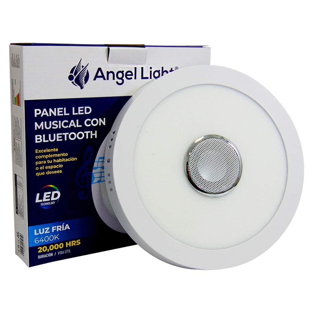 Panel 18W Redondo Sobreponer 64K Corneta Bluetooth