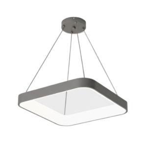 LAMPARA COLGANTE 58W CUADRADO GRIS SMART