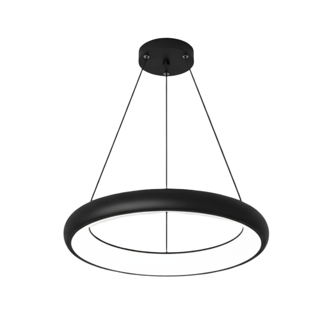 LAMPARA COLGANTE 58W REDONDO NEGRO SMART